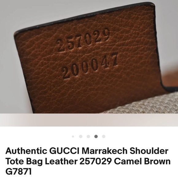 Authentic Gucci Marratech Shoulder Tote Handbag GUC - Picture 5 of 10